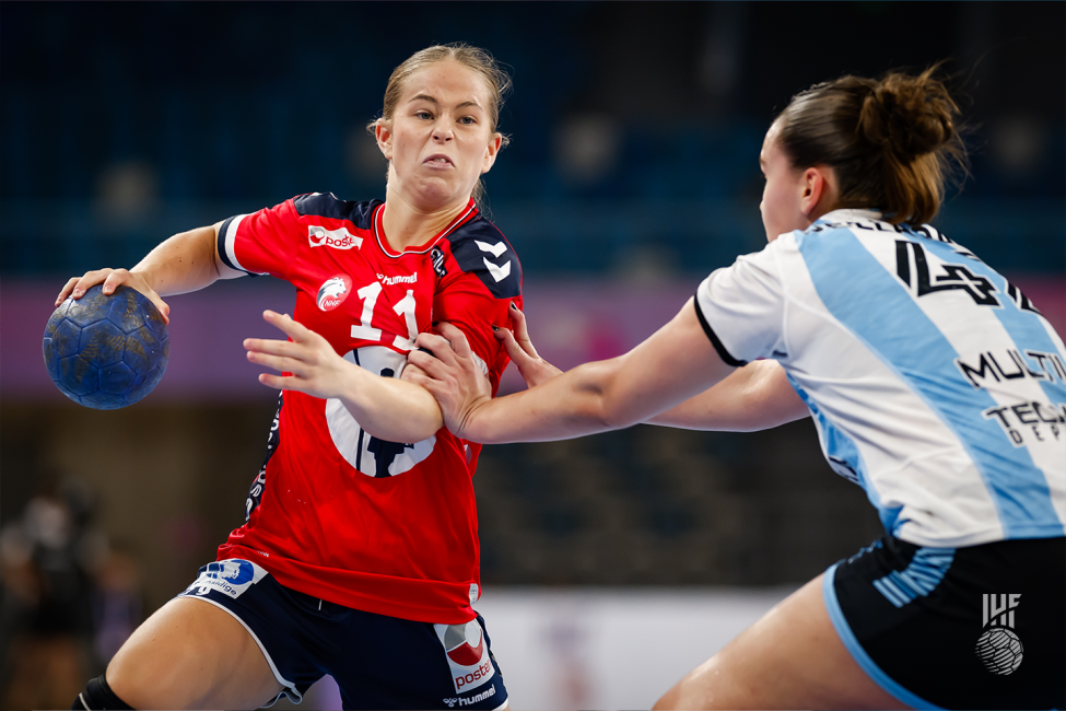 Norway player attacking