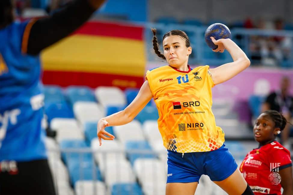 Romania player shooting