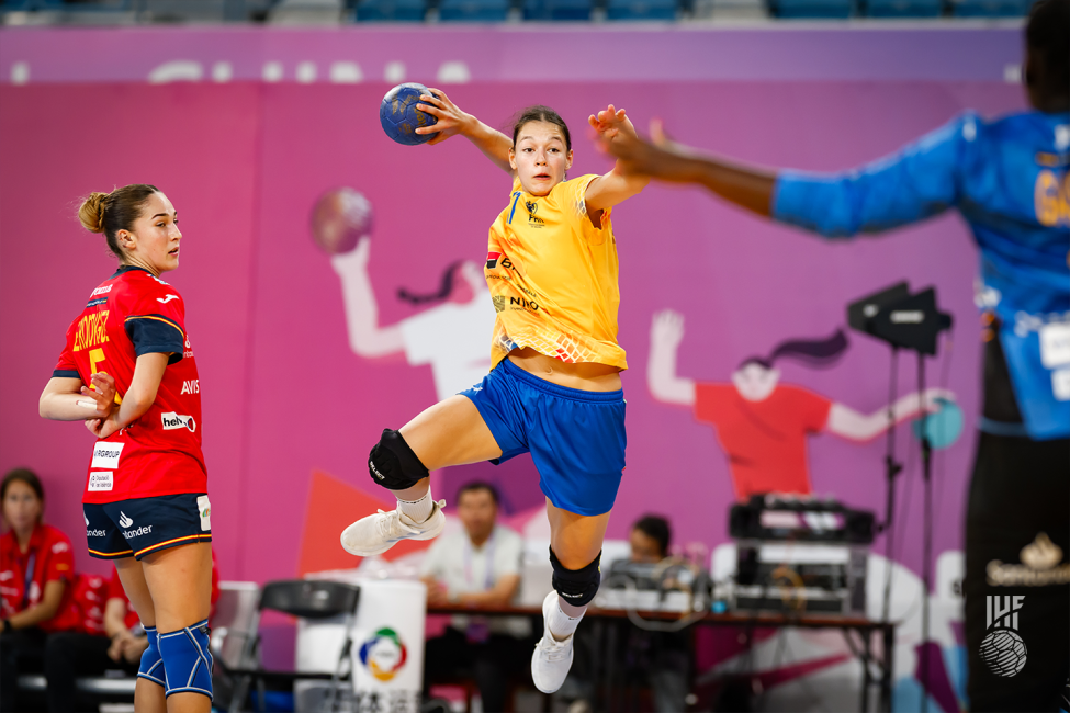 Romania player shooting