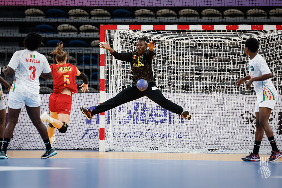 Guinea goalkeeper saving