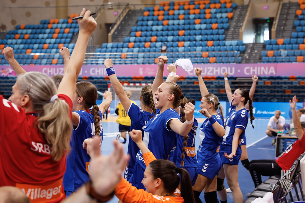 Serbia team celebrating