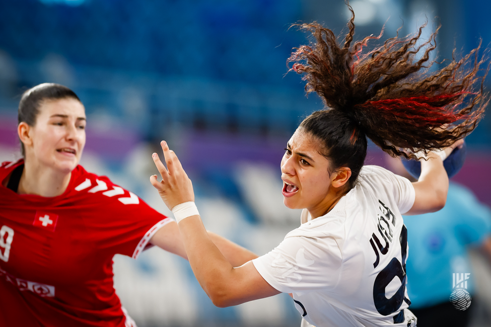 Egypt player attacking