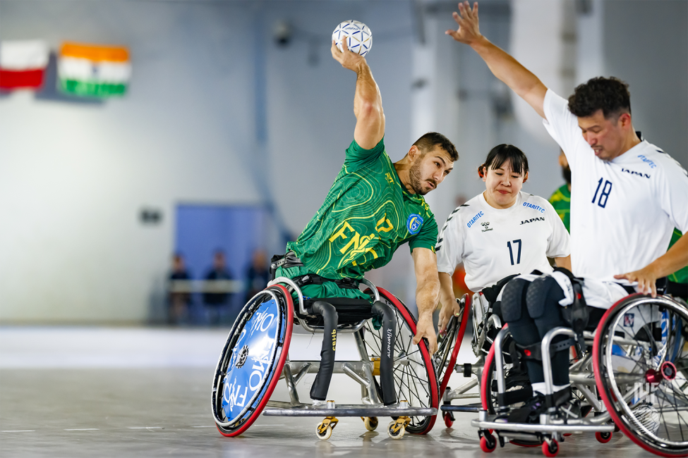 Brazil vs Japan wheelchair handball