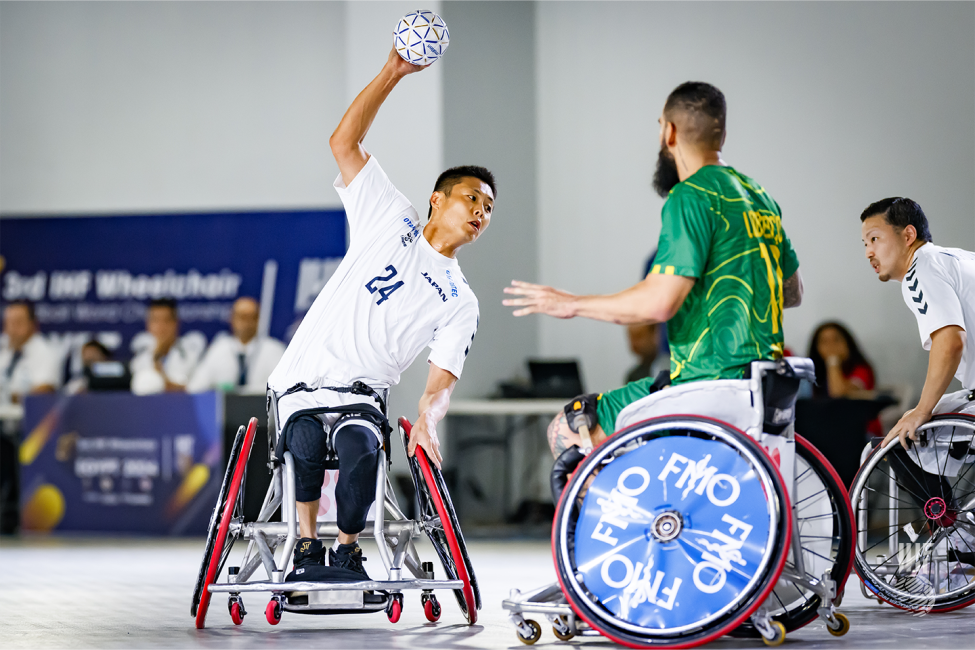 Brazil vs Japan wheelchair handball