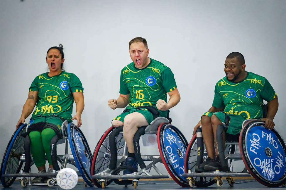 Brazil vs Japan wheelchair handball