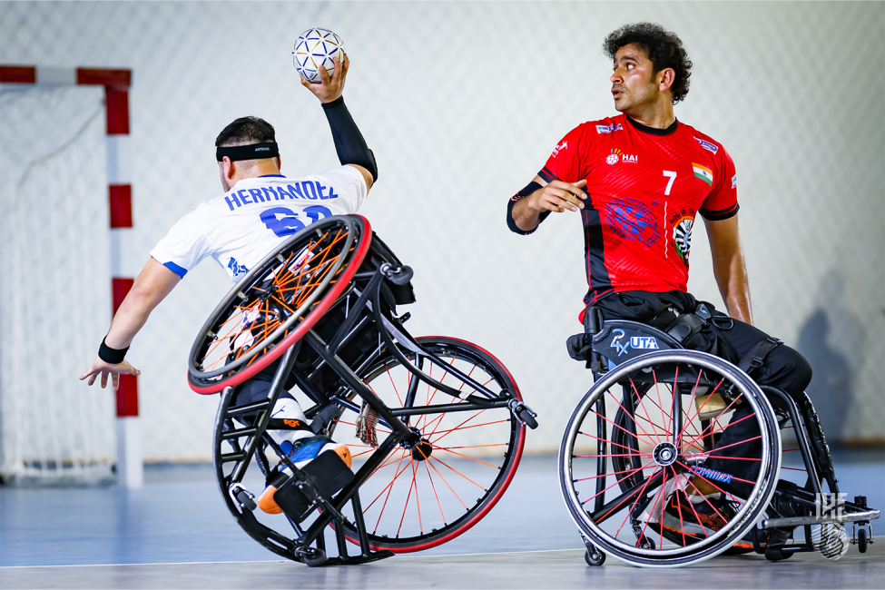 Chile vs India wheelchair handball