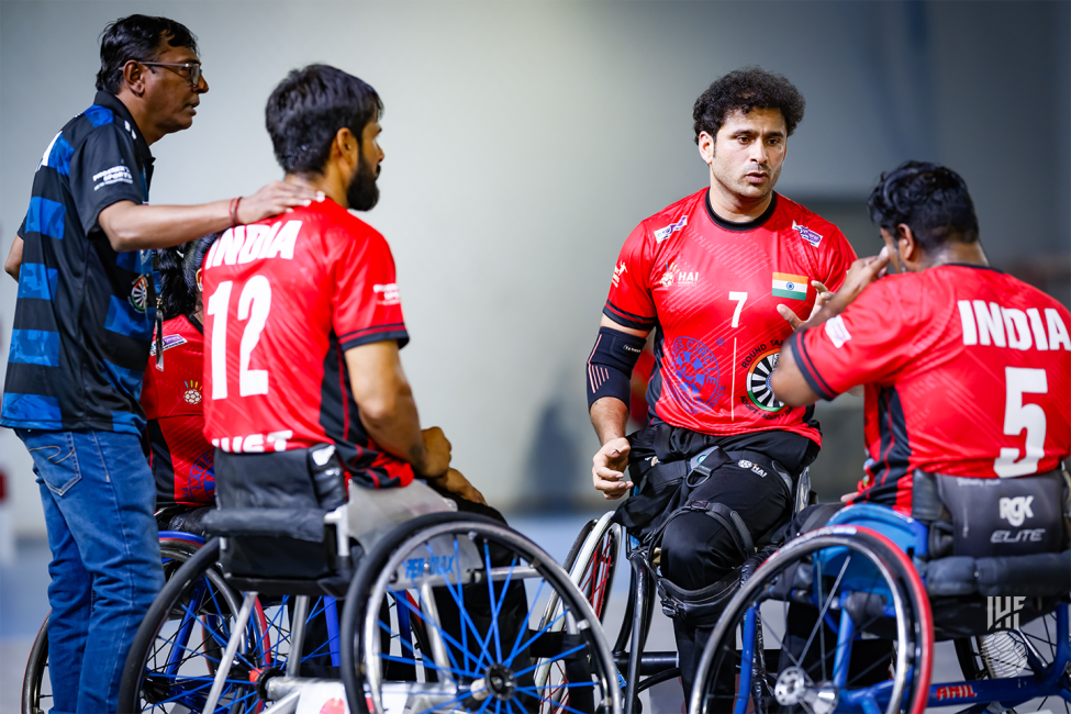Chile vs India wheelchair handball