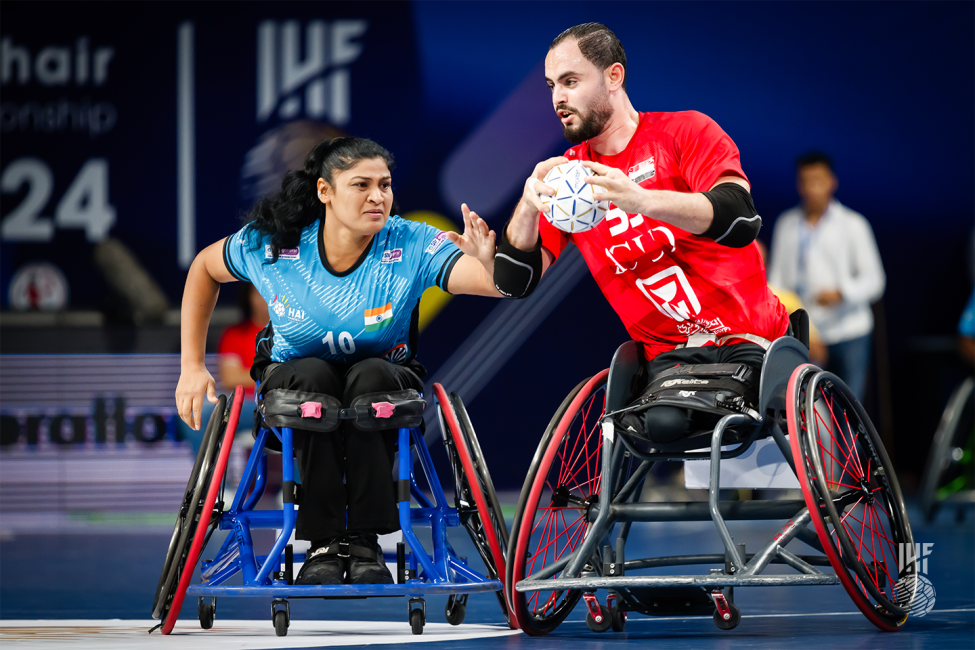 Egypt vs India wheelchair handball