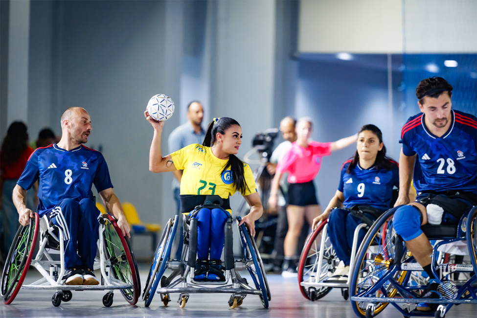 France vs Brazil wheelchair handball