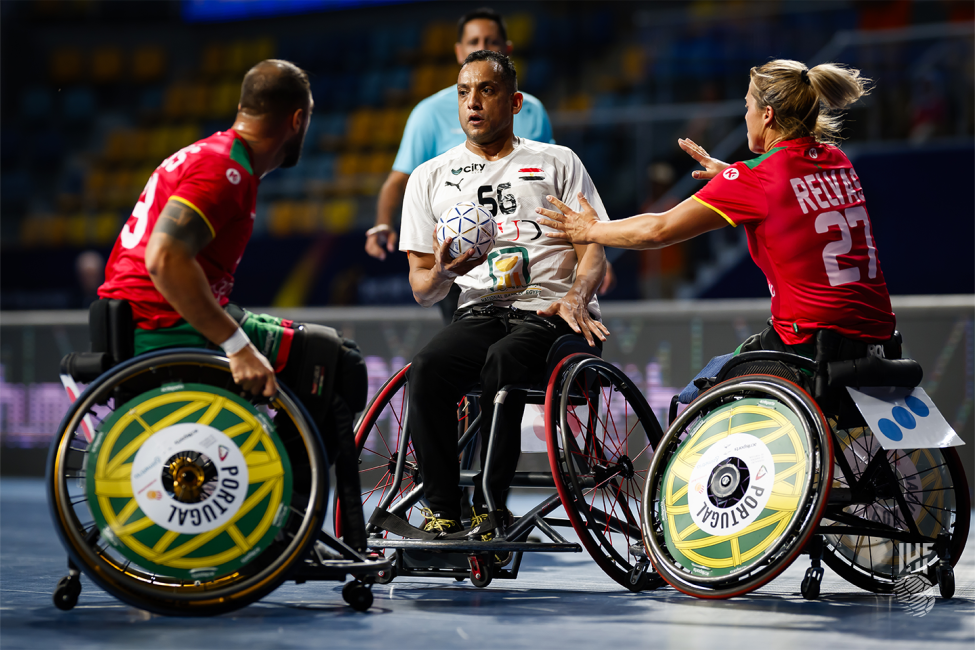 Portugal vs Egypt wheelchair handball