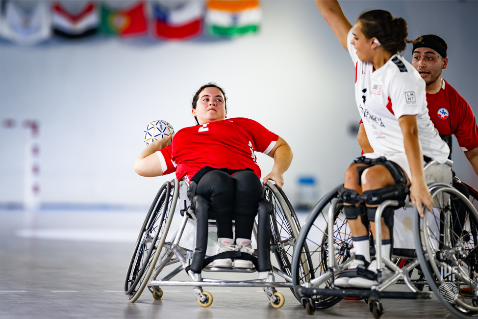 USA vs Chile wheelchair handball