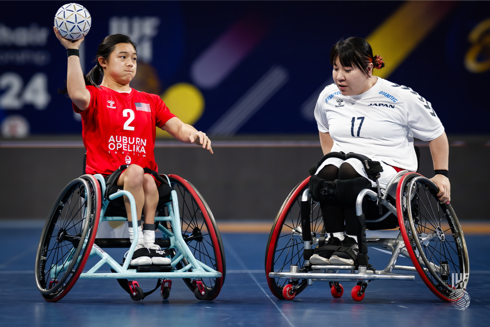 USA vs Japan wheelchair handball
