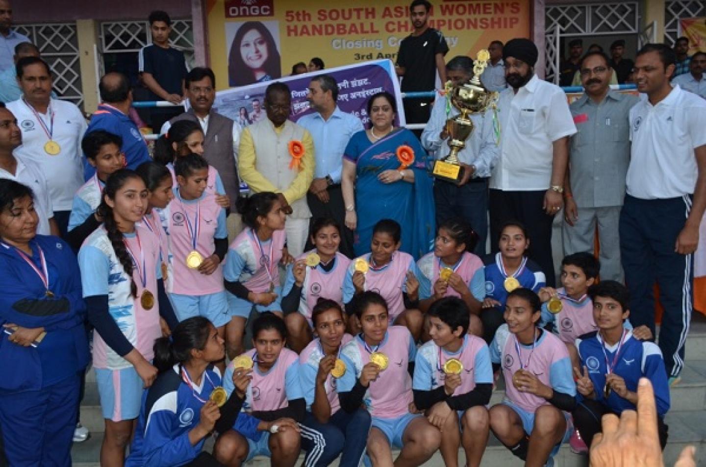 India win 5th Women’s South Asian Handball Championship