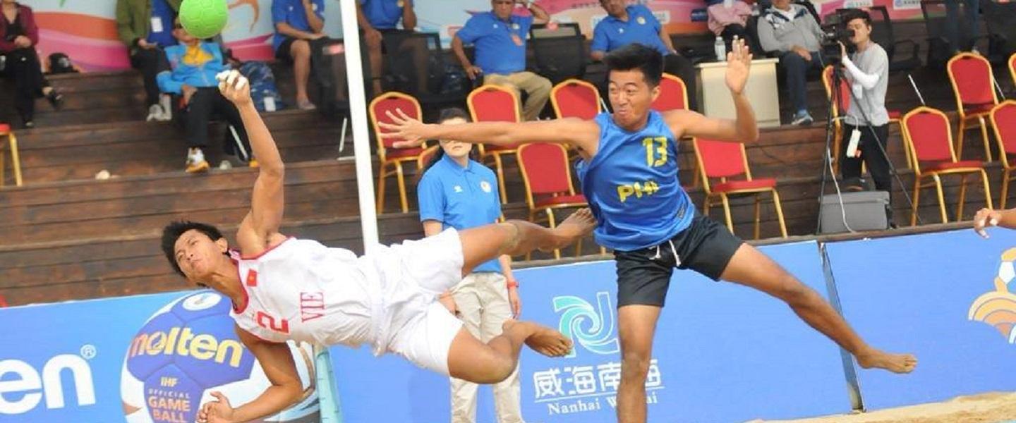 Qatar, Vietnam, Oman and Iran men strong on the Chinese sand