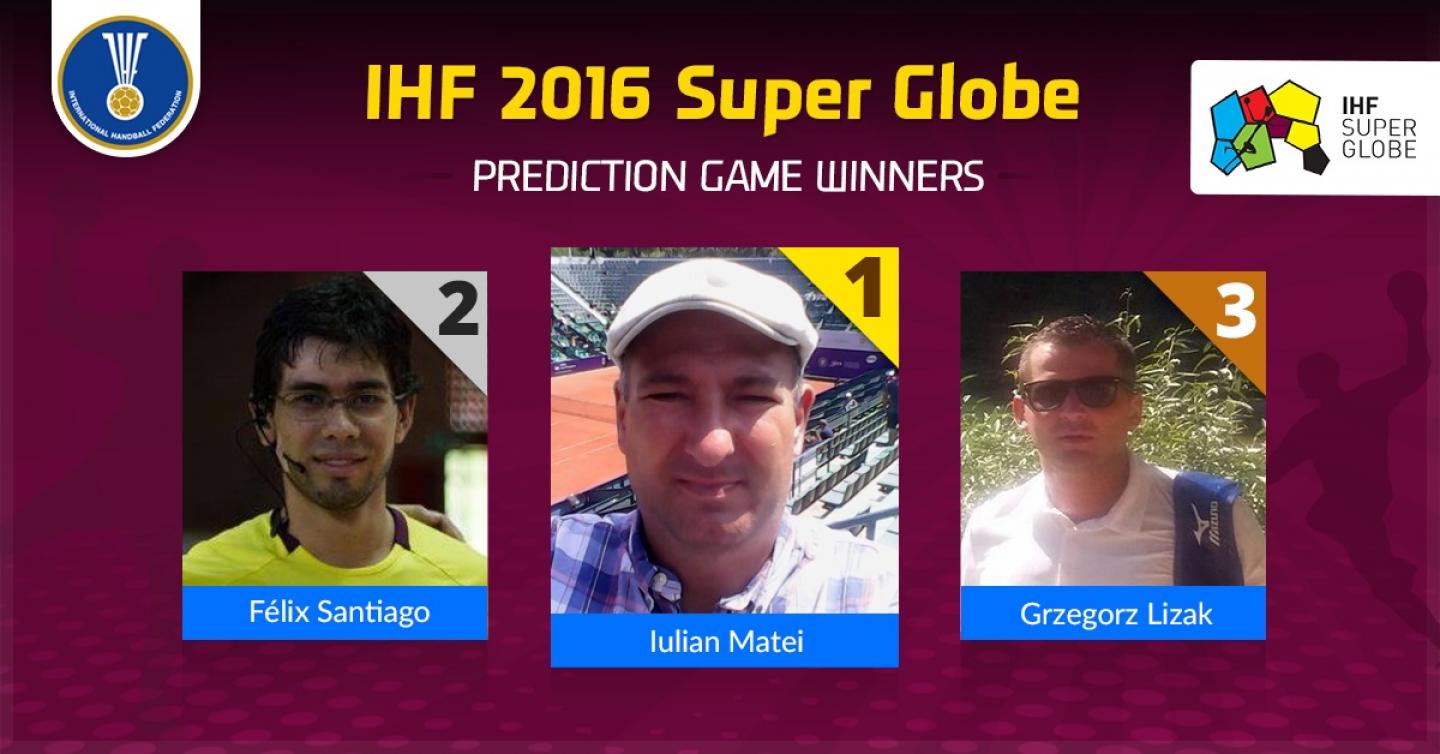 IHF Super Globe 2016 – Winners of the Prediction Game