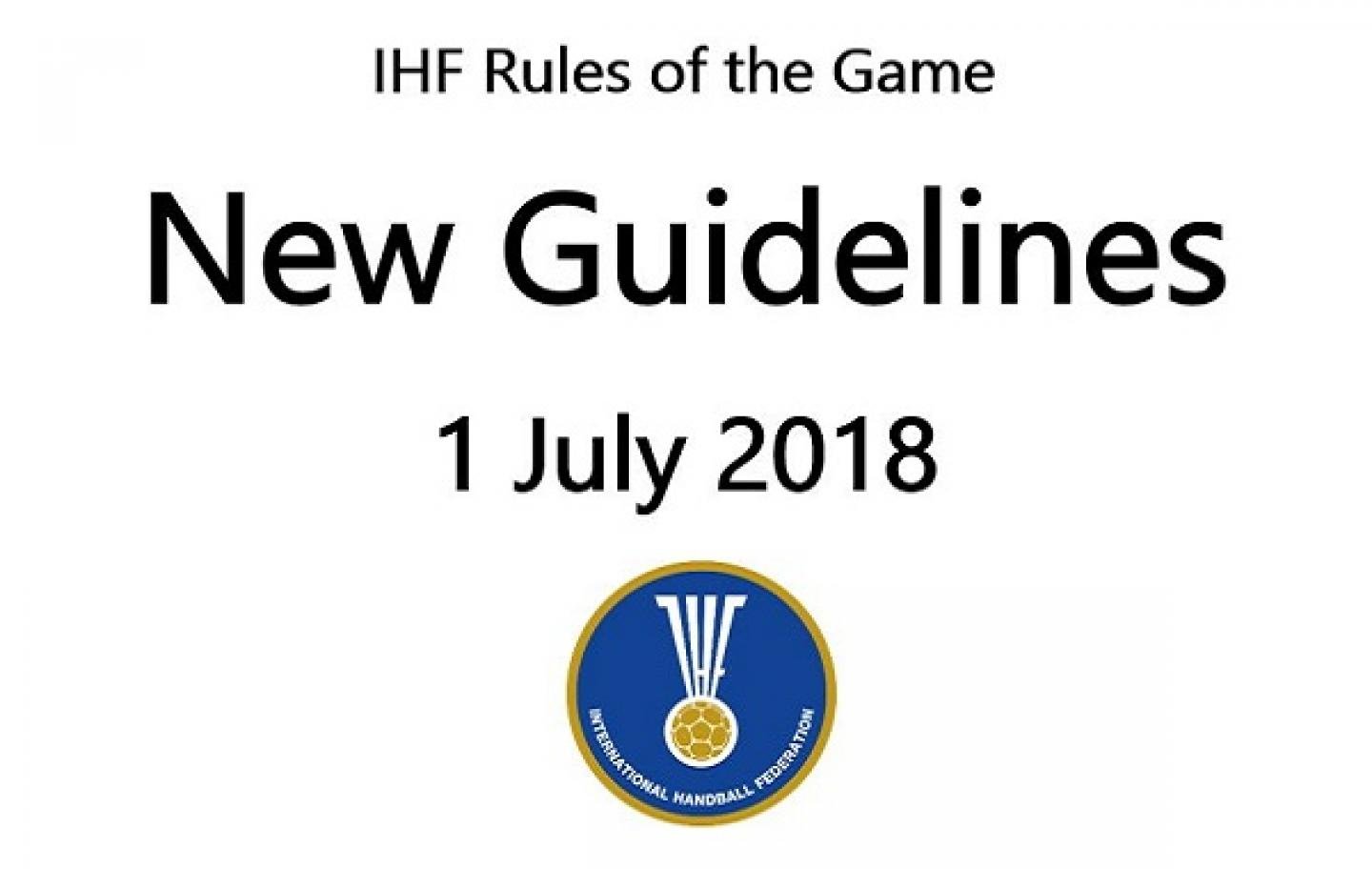 Updated Guidelines and Interpretations of the IHF Rules of the Game