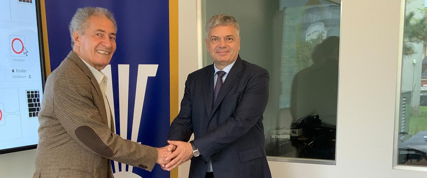 IHF President welcomes HFR President to IHF headquarters