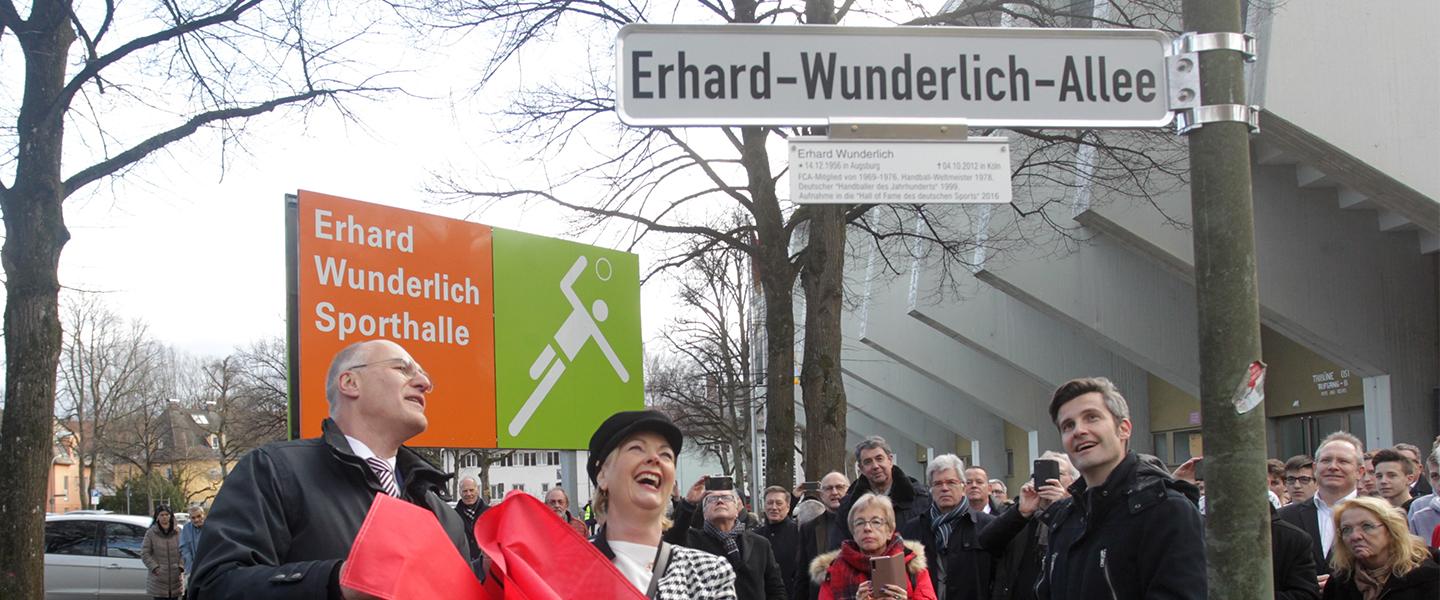 Erhard-Wunderlich-Allee puts handball on the map in Augsburg