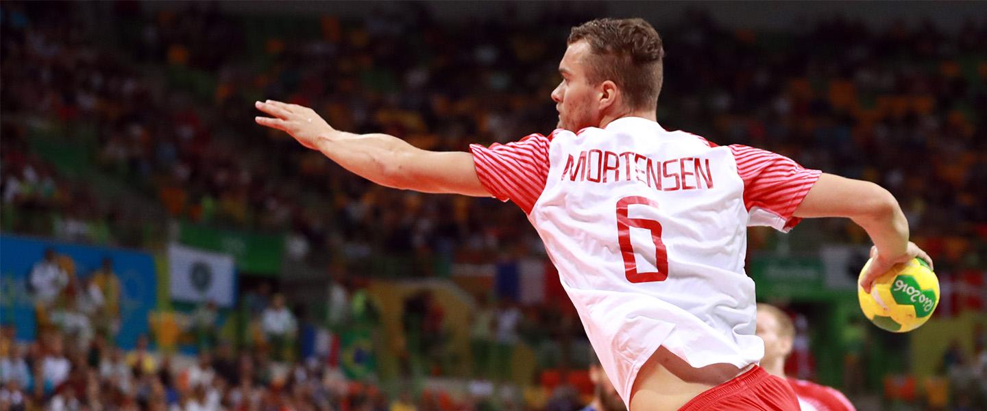 Mortensen represents handball in Olympian-led workout