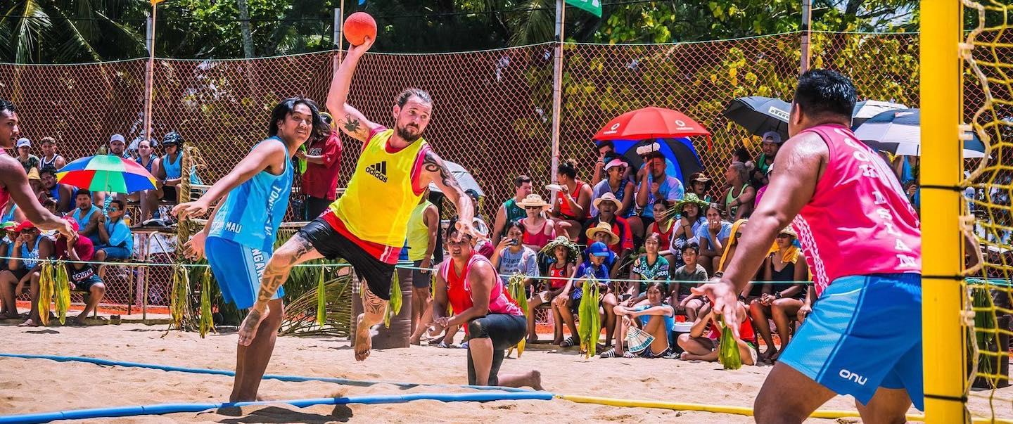Beach handball featured at Cook Islands Beach Games