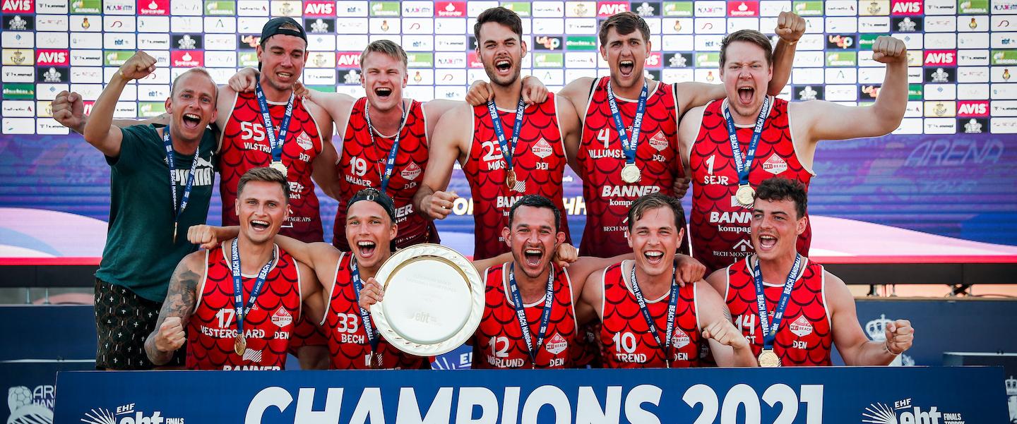 AM Team Almeria and HEI Beach handball strike gold at ebt Finals 2021