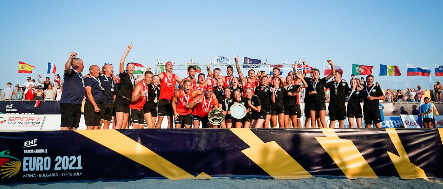 Denmark men and Germany women claim Beach Handball EURO gold