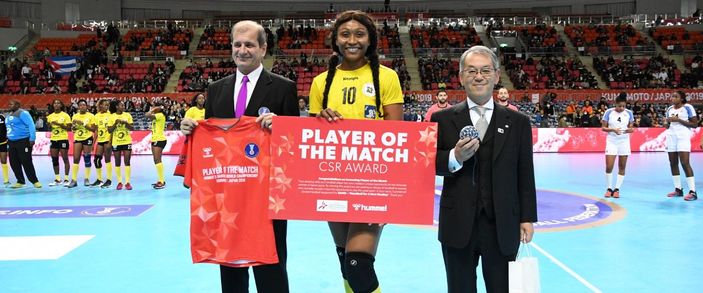 IHF Spain 2021: Player of Match - and IHF continue with HAND initiative