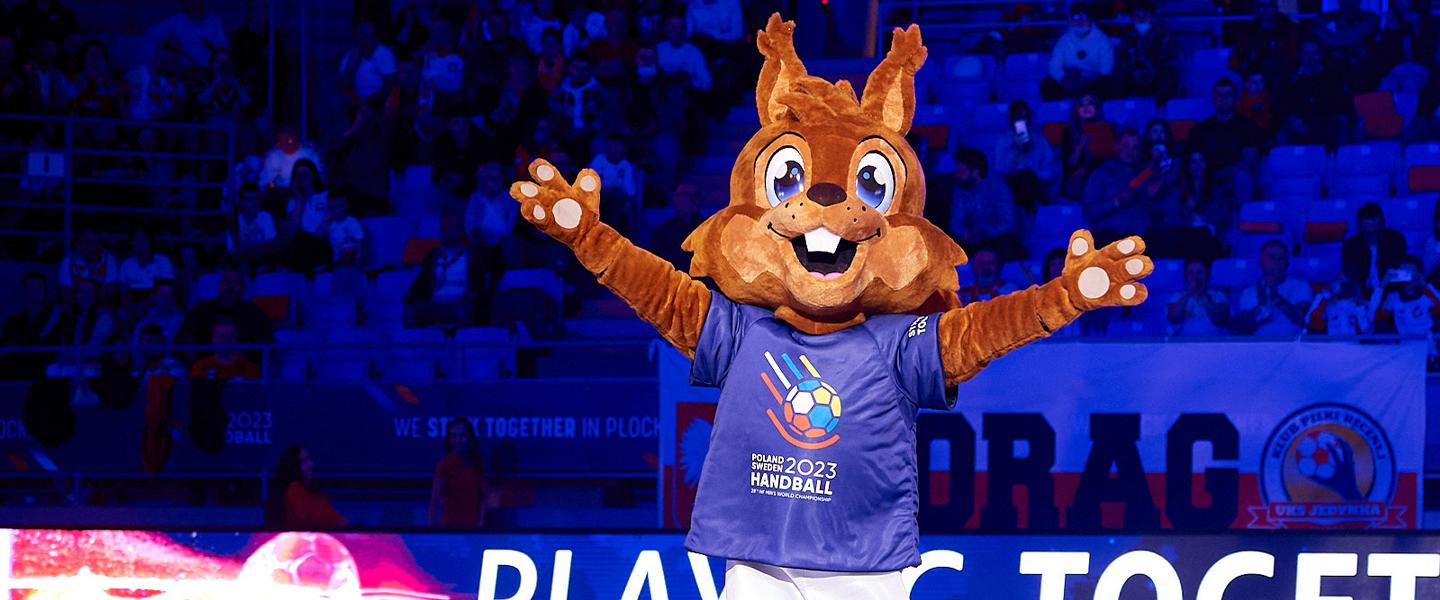 Name the mascot for Poland/Sweden 2023!