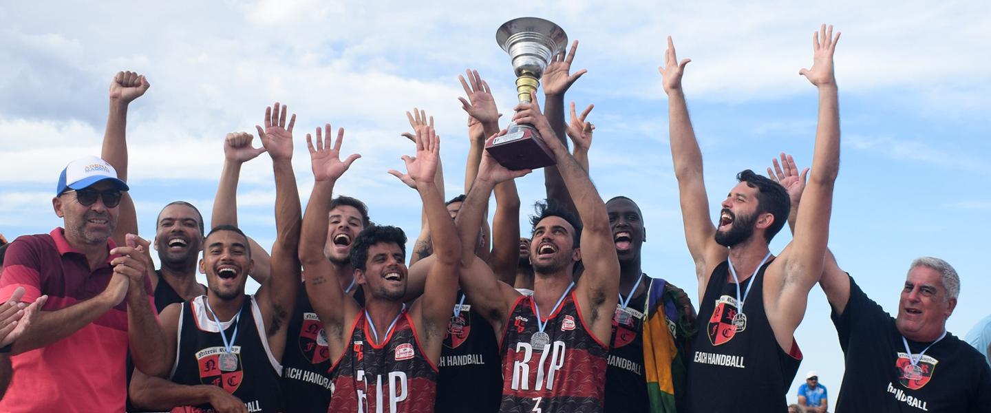 Argentinian and Brazilian teams share trophies at inaugural South and Central American Beach Handball Club Championship