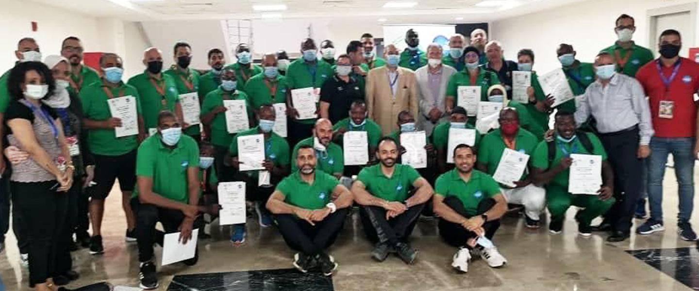 Dr Moustafa attends training course for IHF C Licence hopefuls in Cairo