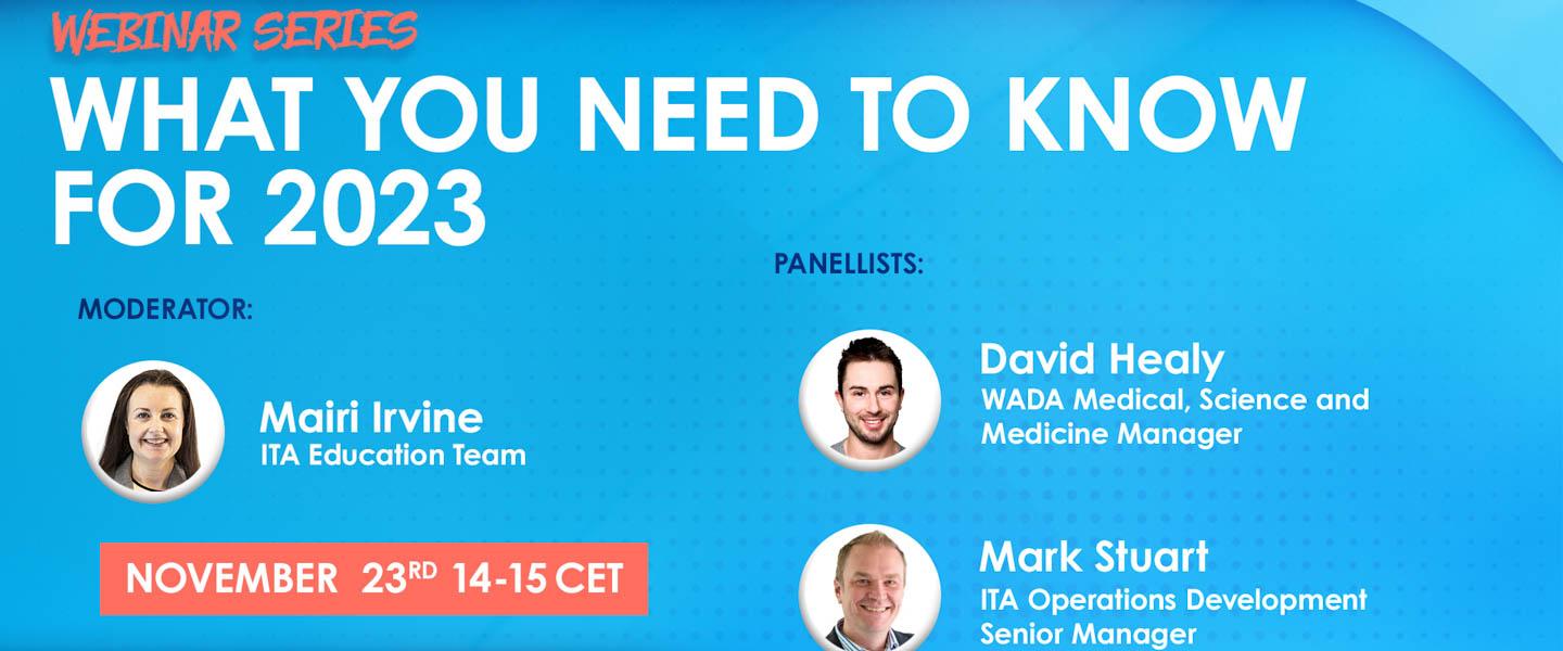 ITA Webinar: What you need to know for 2023