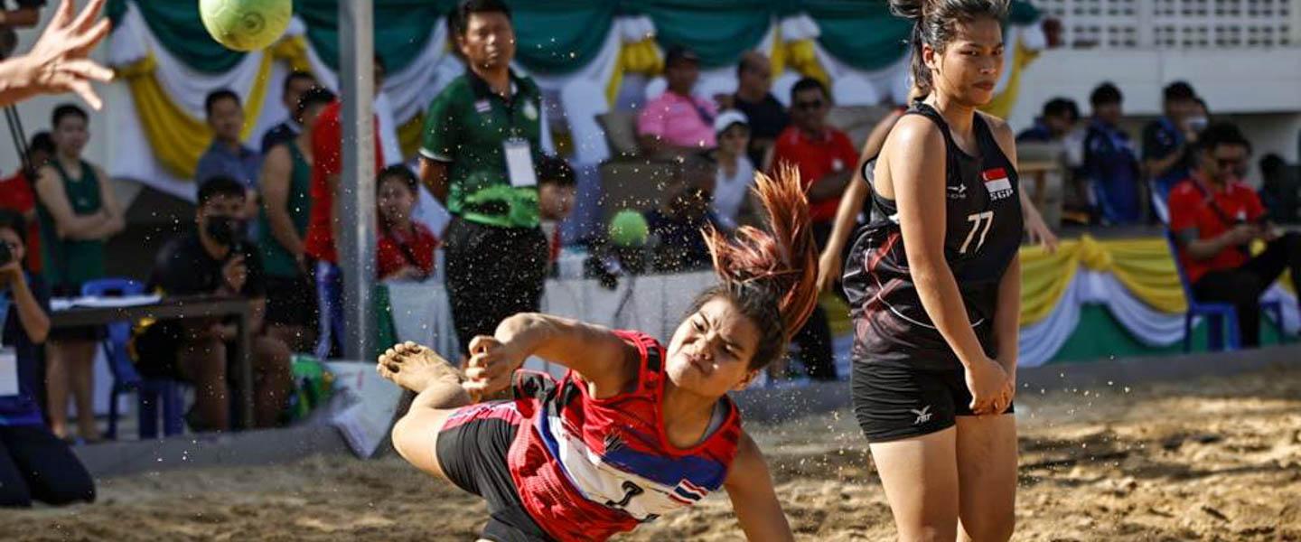 Thailand’s men and women dominate home sand in South East Asian beach champs