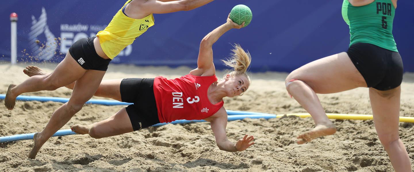 Denmark women and Spain men make beach handball history with European Games gold