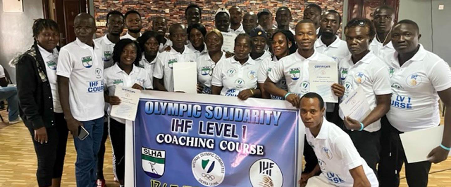Olympic Solidarity improves base handball knowledge in Sierra Leone