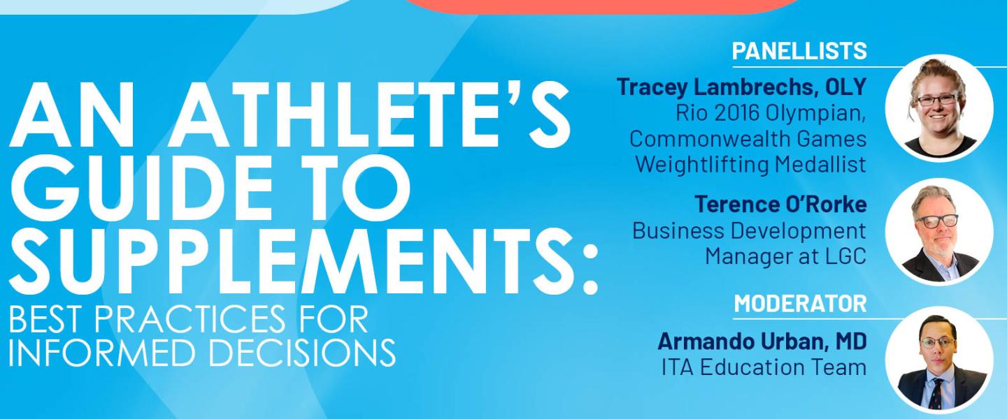 ITA Webinars continue with key information about supplements
