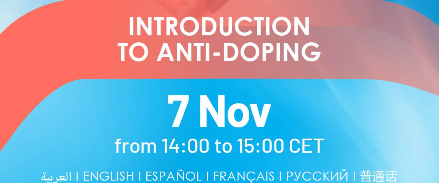 Five ITA webinars to deliver crucial anti-doping information