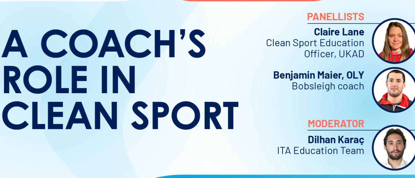 ITA Webinars continue with key information about the coaches' role in clean sport