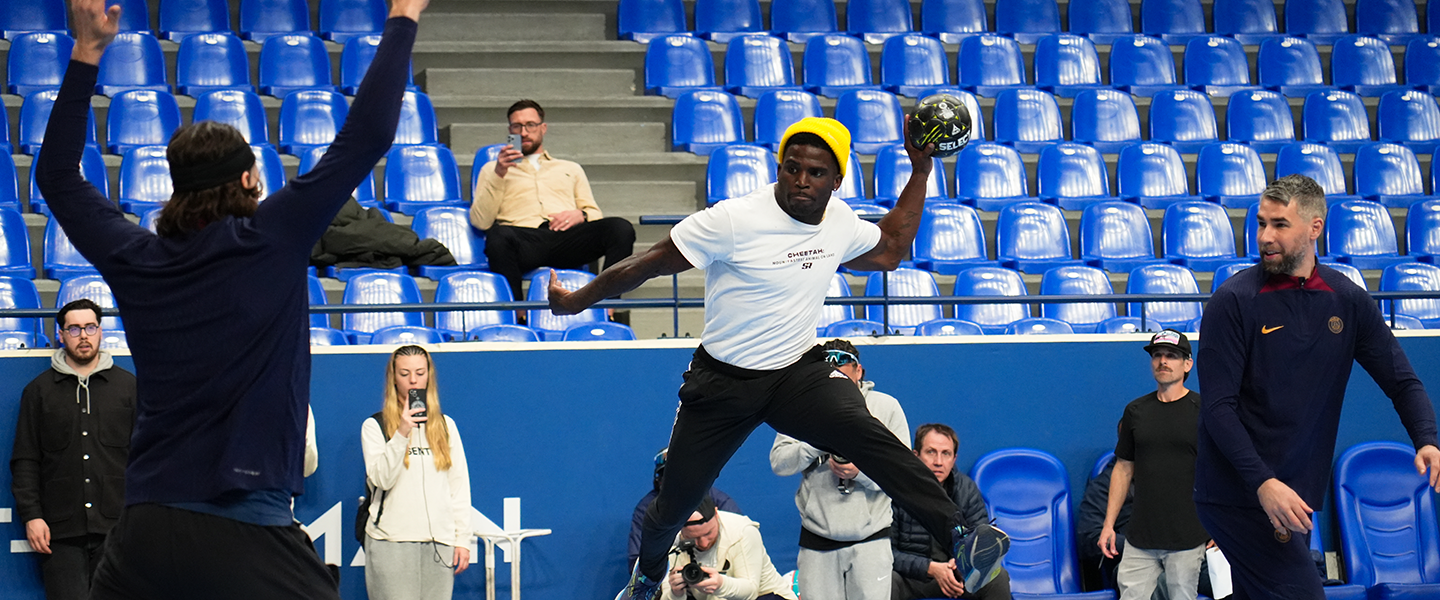 Handball meets NFL in France as Tyreek Hill visits PSG