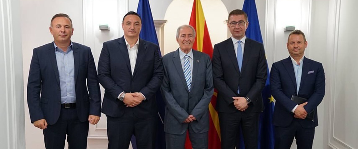 President Moustafa meets with senior North Macedonia figures on the fringes of the 2024 IHF Women's Junior World Championship