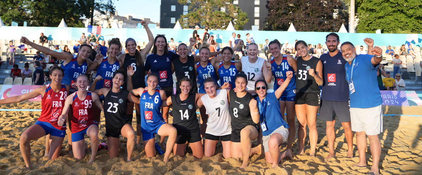 IHF Beach Handball Showcase: Sunshine drenches the sand in Paris on day two