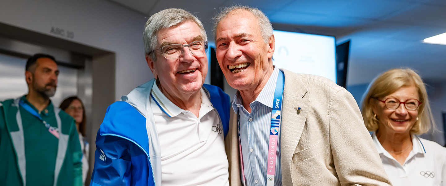IOC President visits handball competition at the Paris 2024 Olympic Games