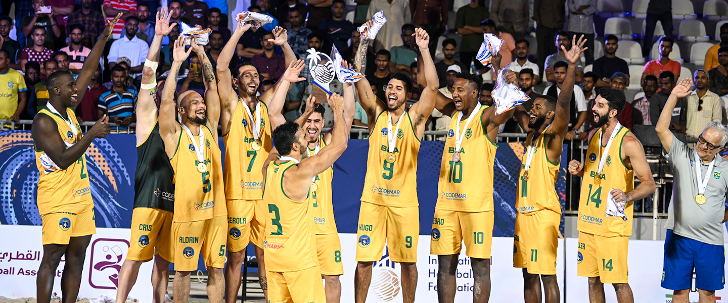 Brazil double down and secure both titles at the 2024 IHF Beach Handball Global Tour: Finals