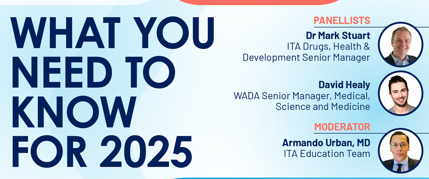 ITA's latest webinar provides key information over the 2025 WADA Prohibited List