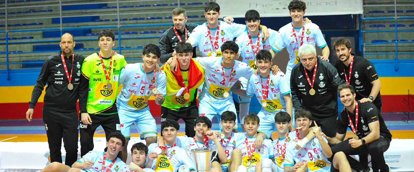 Spain men follow women and take MHC Mediterranean Handball Championship title