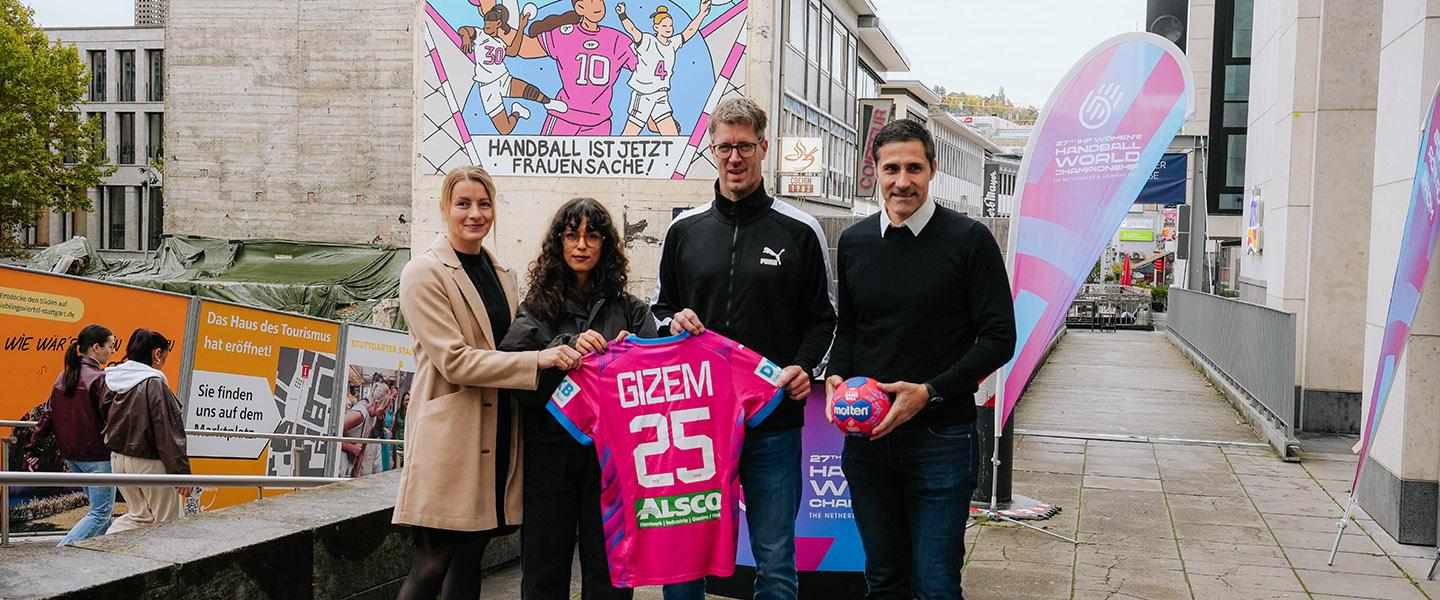 54-Square-Metre artwork unveiled in Stuttgart ahead of the 2025 IHF Women’s World Championship