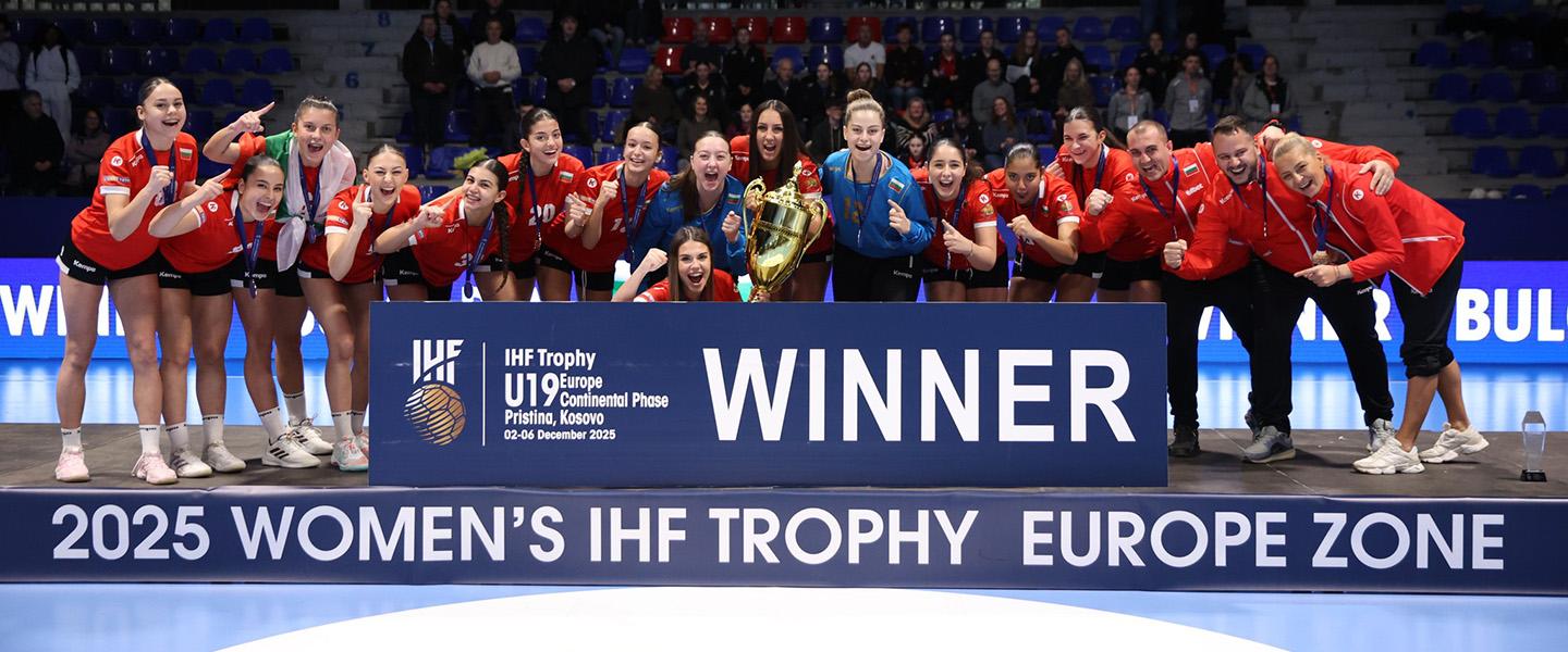 Bulgaria sweep opponents to win titles at the IHF Trophy Women - Continental Phase Europe 
