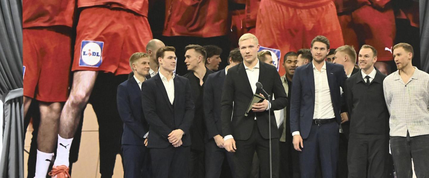 Mathias Gidsel i reprezentacja Danii z najważniejszymi krajowymi nagrodami