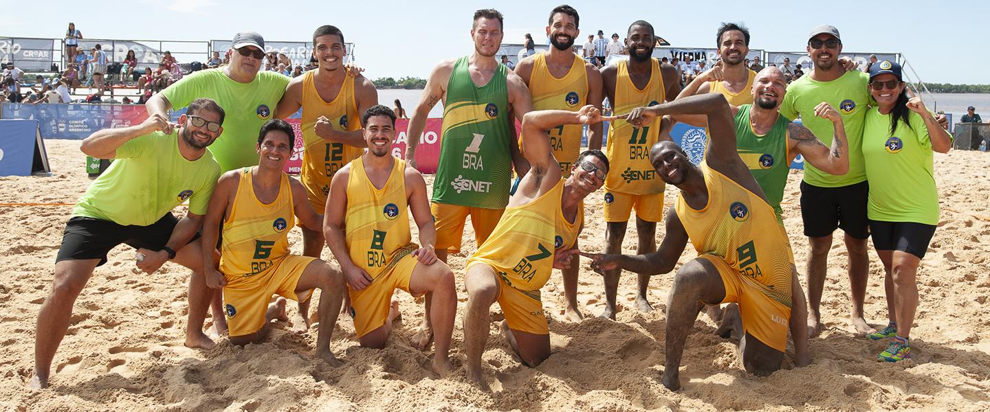 Argentina women and Brazil men win 2026 SCAHC beach handball championships