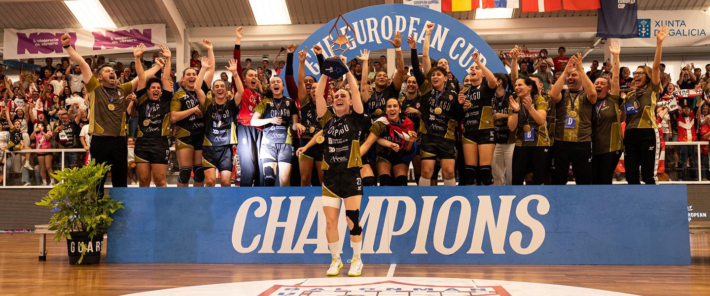 Unbeaten CB Atlético Guardés lift maiden EHF European Cup Women trophy