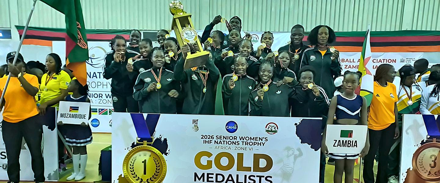 Unbeaten Zambia strike gold at the Women's IHF Nations Trophy – Africa Zone VI